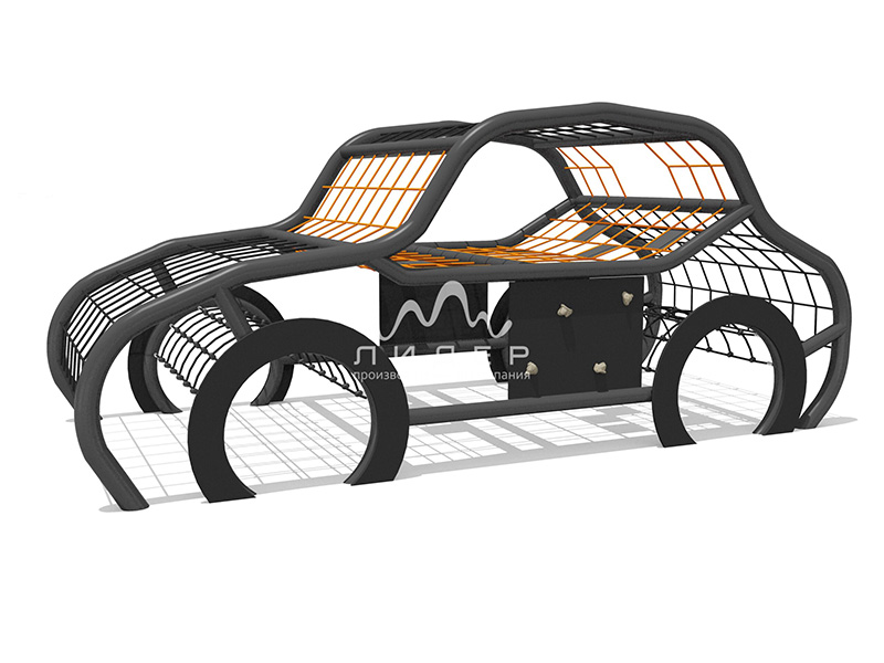 Канатная конструкция в виде автомобиля